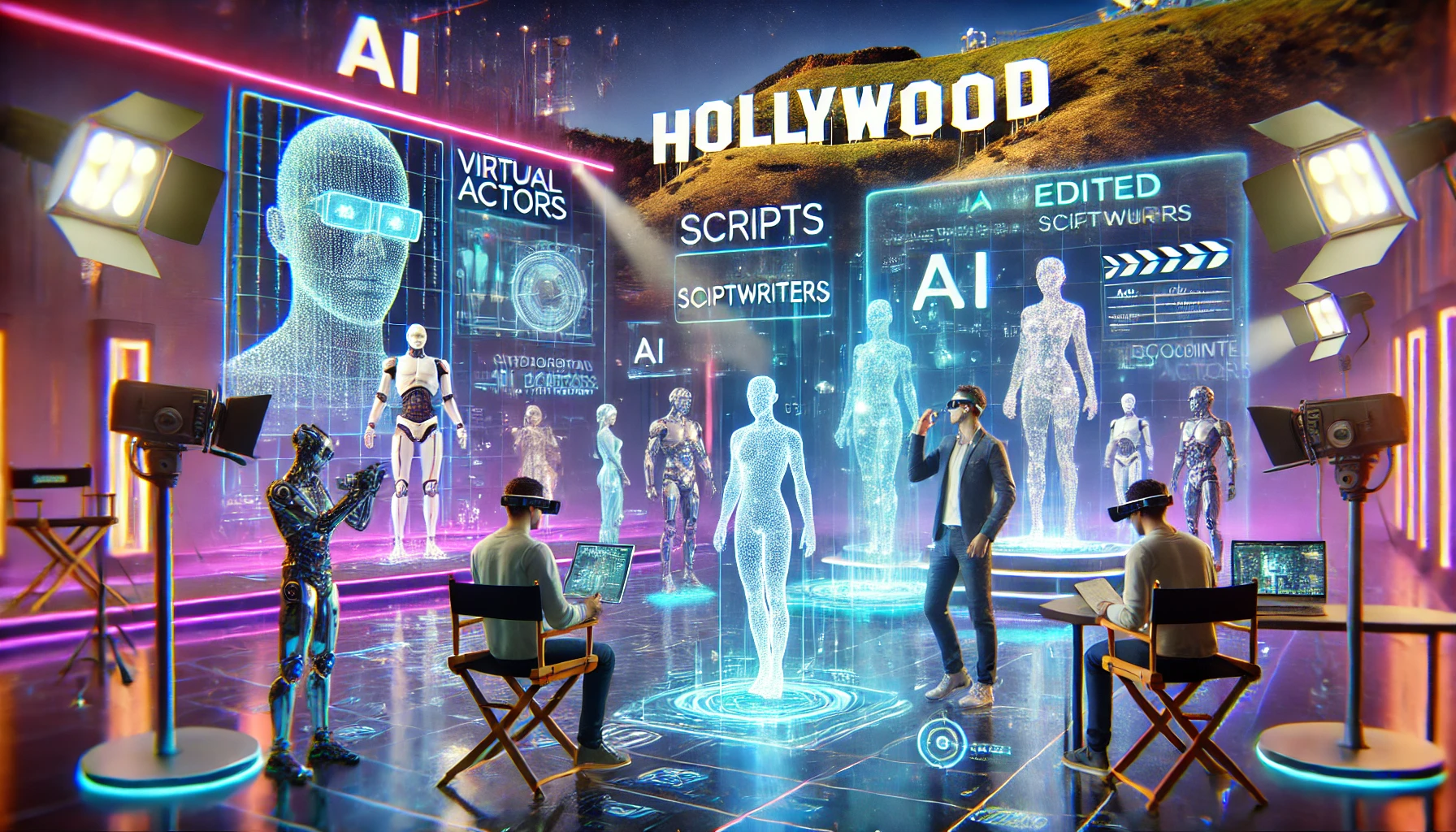 Hollywood's New Era: AI-Generated Scripts and Virtual Actors Take Center Stage